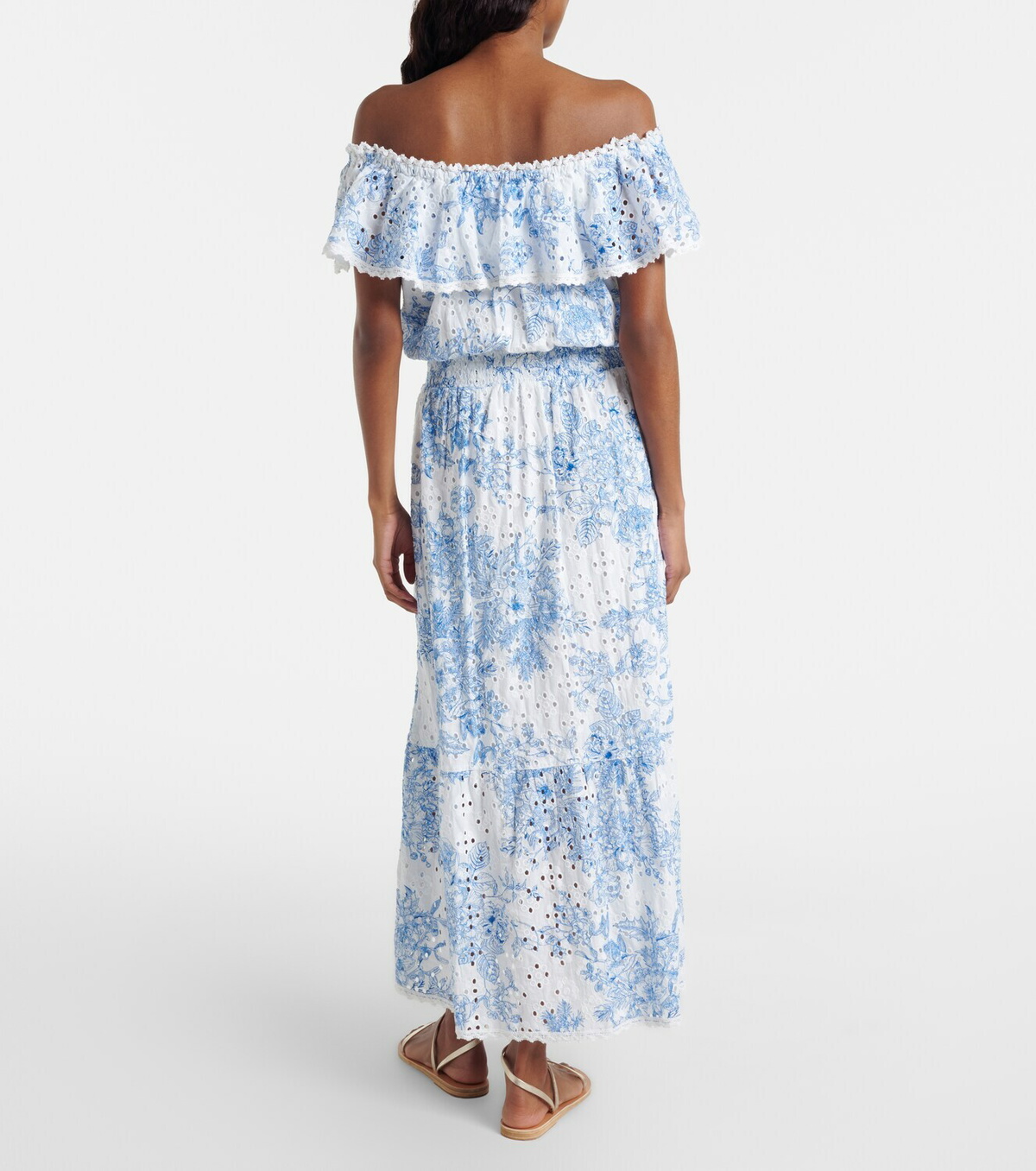 Melissa Odabash Larna printed cotton midi dress