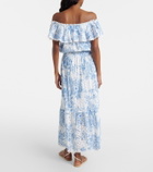 Melissa Odabash Larna printed cotton midi dress