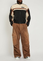 Nahmias Faded Denim Cargo Trousers Brown