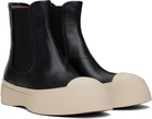 Marni Black Leather Pablo Chelsea Boots