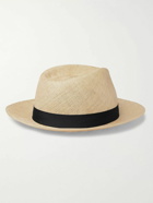 Anderson & Sheppard - Grosgrain-Trimmed Sisal Hat - Neutrals