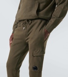 C.P. Company Lens cotton fleece cargo sweatpants