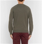 Brunello Cucinelli - Wool, Cashmere and Silk-Blend Sweater - Army green