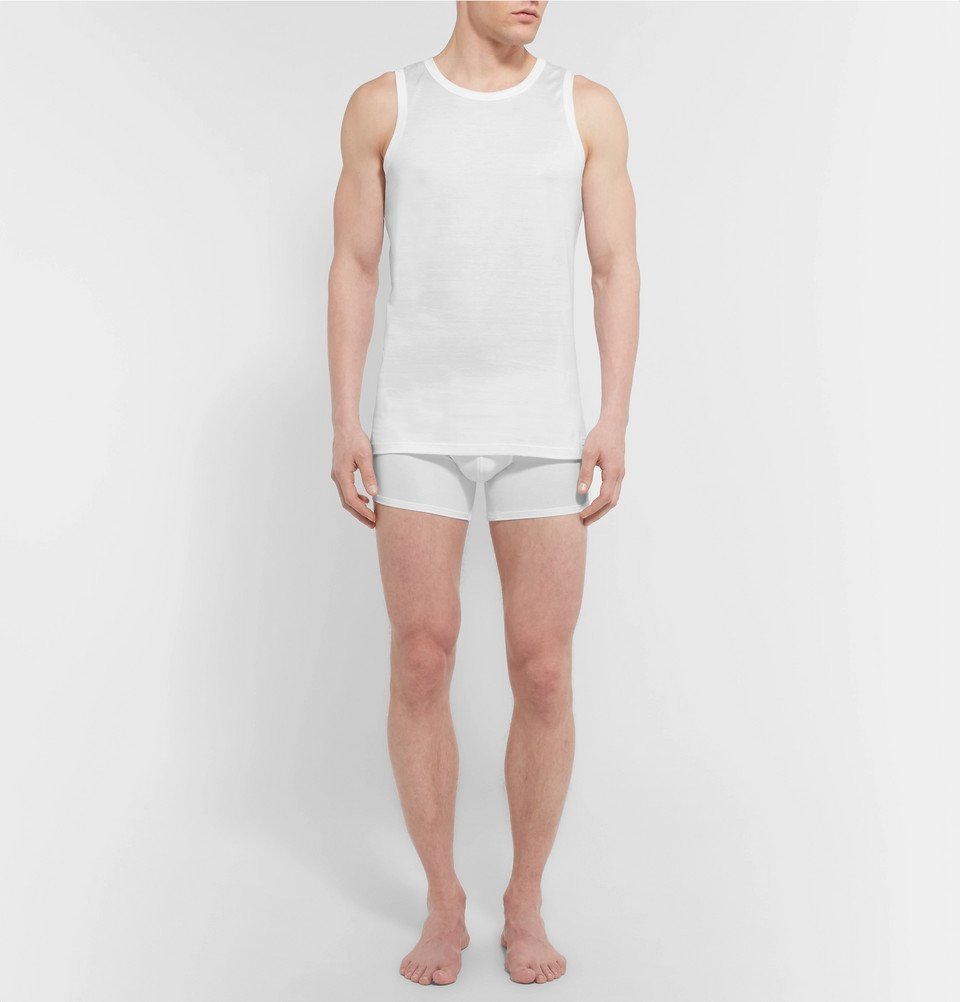 Ermenegildo Zegna - Slim-Fit Cotton-Jersey Tank Top - Men - White