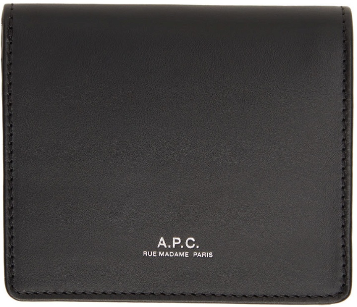 Photo: A.P.C. Black Maël Compact Wallet