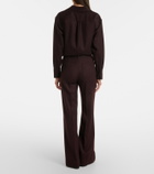 Victoria Beckham Alina virgin wool wide-leg pants