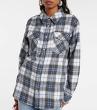 God's True Cashmere Tartan cashmere shirt