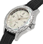 Timex - Archive Navi World Time 38mm Stainless Steel and Nylon-Webbing Watch - White