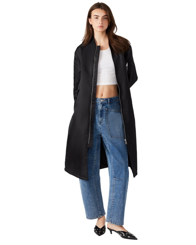 Photo: Steve Madden Vindy Coat in Black