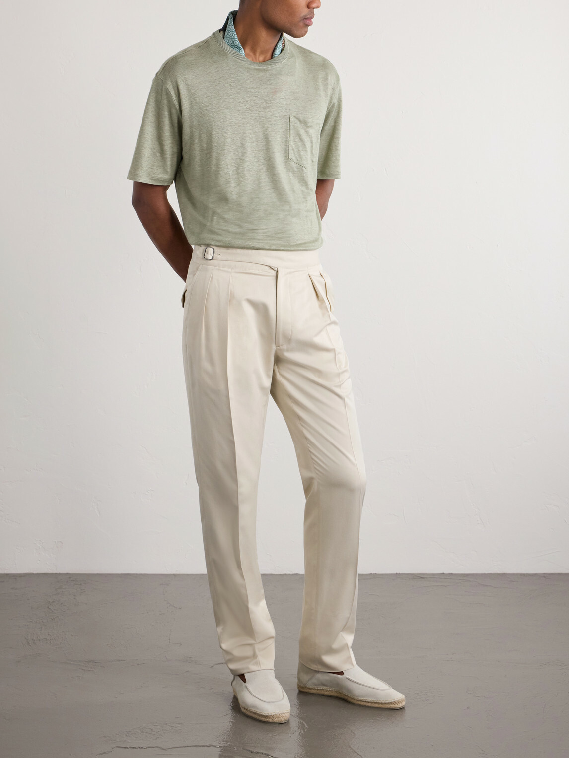Ralph Lauren Purple label - Linen-Jersey T-Shirt - Green