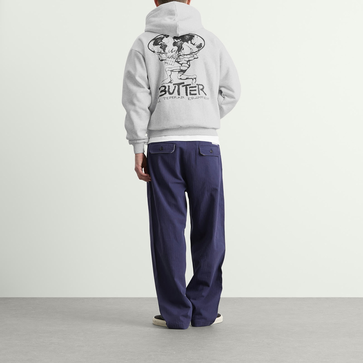 Butter Goods Men's Terrain Hoodie in Ash