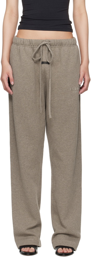 Photo: Fear of God ESSENTIALS Brown Relaxed Sweatpants