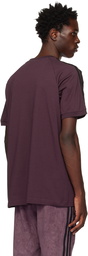 adidas Originals Burgundy Adicolor Classics Plush T-Shirt