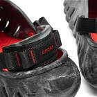 Crocs Echo Marbled Slide in Black/Flame