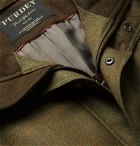 James Purdey & Sons - Checked Herringbone Wool-Blend Tweed Coat - Green