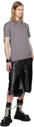 Swampgod Black Beach Leather Shorts