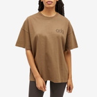 Adanola Women's Performance Washed Boxy T-Shirt in Brown