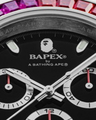 A Bathing Ape Type 4 Bapex Crystal Stone Silver - Mens - Watches