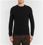 Giorgio Armani - Slim-Fit Ribbed Cashmere Sweater - Men - Black