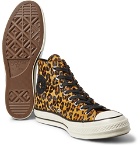 Converse - 1970s Chuck Taylor All Star Leopard-Print Faux Calf Hair High-Top Sneakers - Leopard print