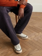 Visvim - Skagway Lo Leather-Trimmed Canvas Sneakers - Neutrals