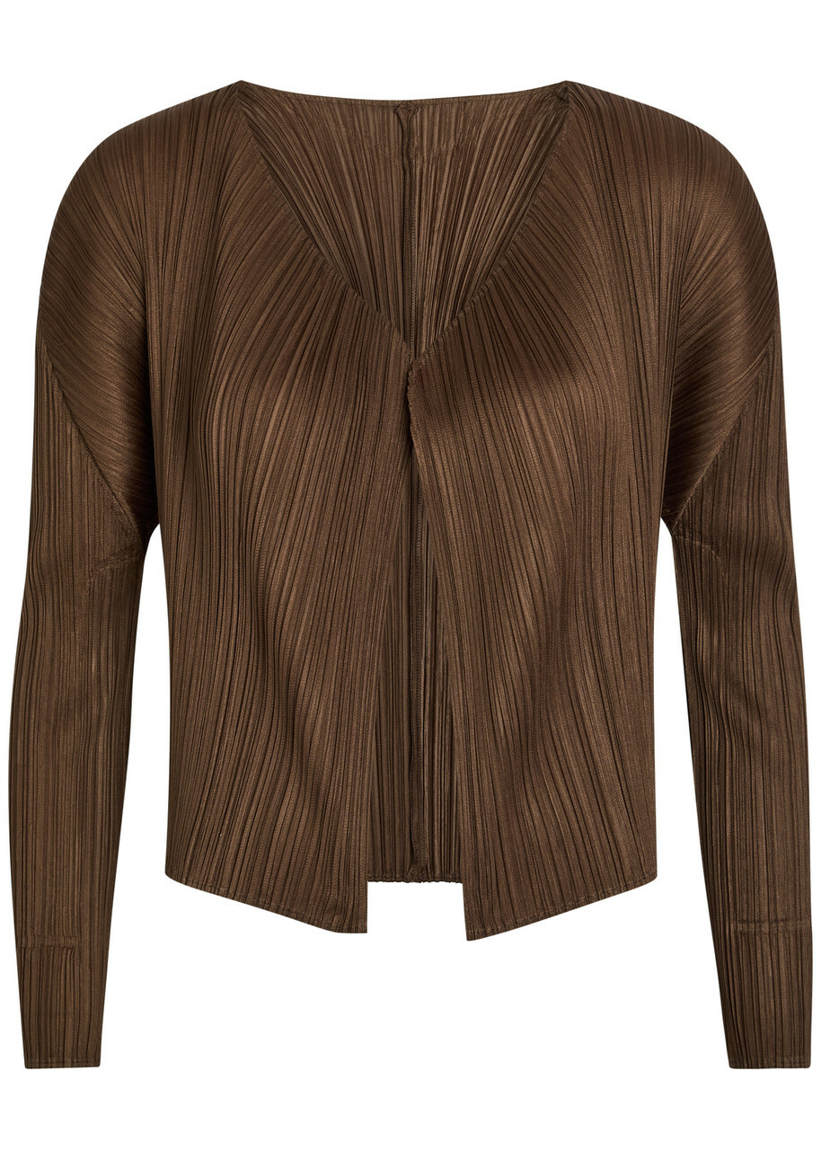 Pleats Please Issey Miyake Off-White Monthly Colors April Cardigan