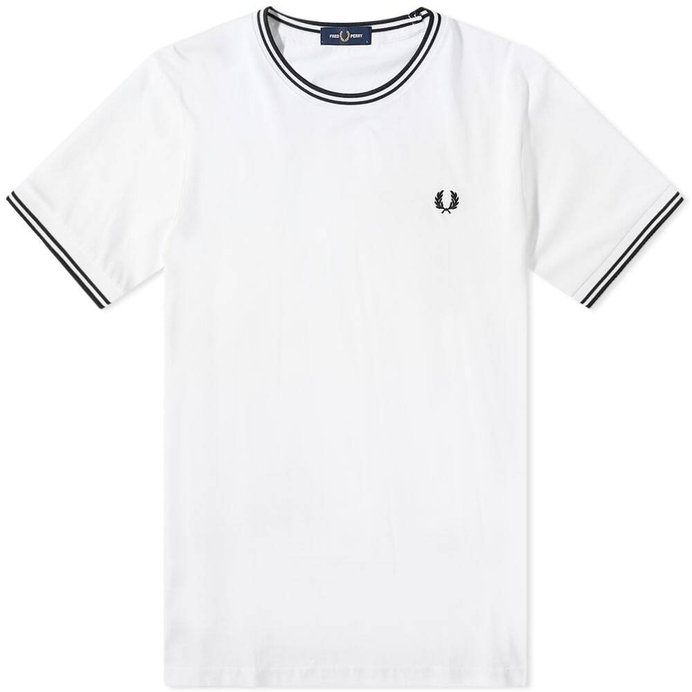 Fred Perry Authentic Men s Twin Tipped T Shirt In White Fred Perry fred-perry-authentic-men-s-twin-tipped-t-shirt-in-white-fred-perry