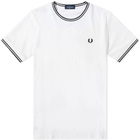 Fred Perry Authentic Men's Twin Tipped T-Shirt in White