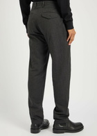 Oliver Spencer Fishtale Herringbone Cotton-blend Trousers Grey