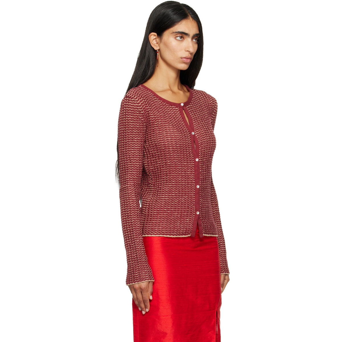 RESCHA SSENSE Exclusive Red Devi Cardigan