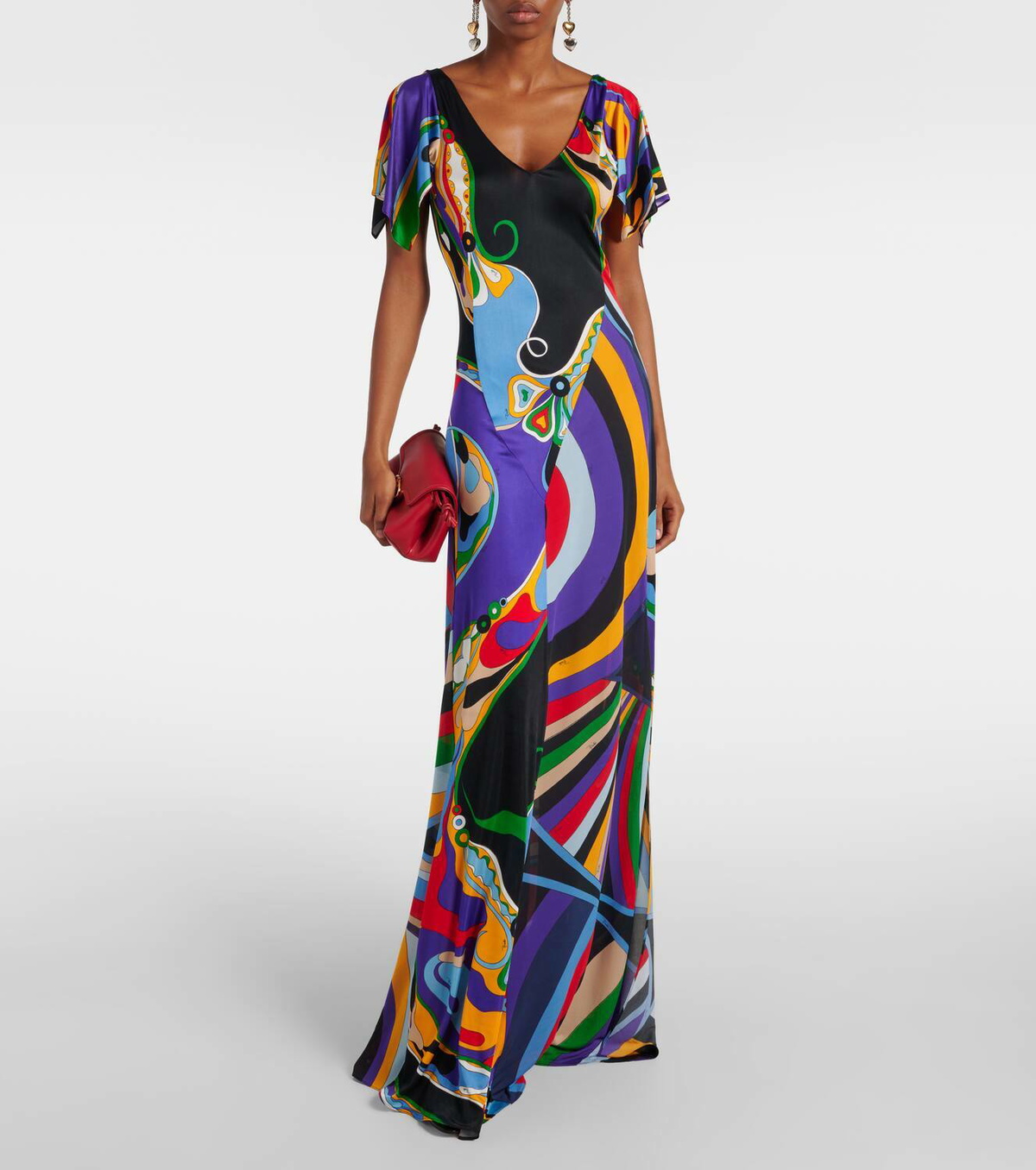 pucci jersey dress A Vintage 1990s Pucci Silk Jersey Dress