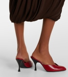Herbert Levine Sitting Pretty leather mules