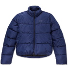 Balenciaga - Oversized Quilted Shell Hooded Jacket - Men - Blue