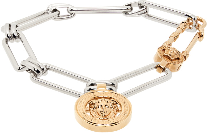 Photo: Versace Medusa Safety Pin Bracelet