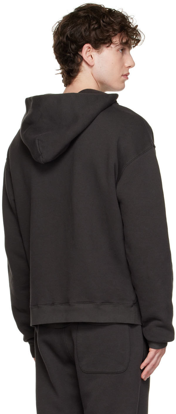 SEEKINGS Black Washed Hoodie
