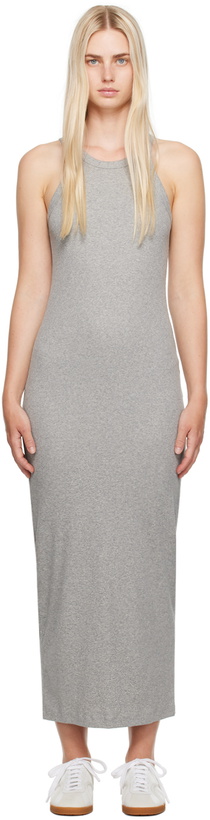 Photo: TOTEME Gray Curved Maxi Dress