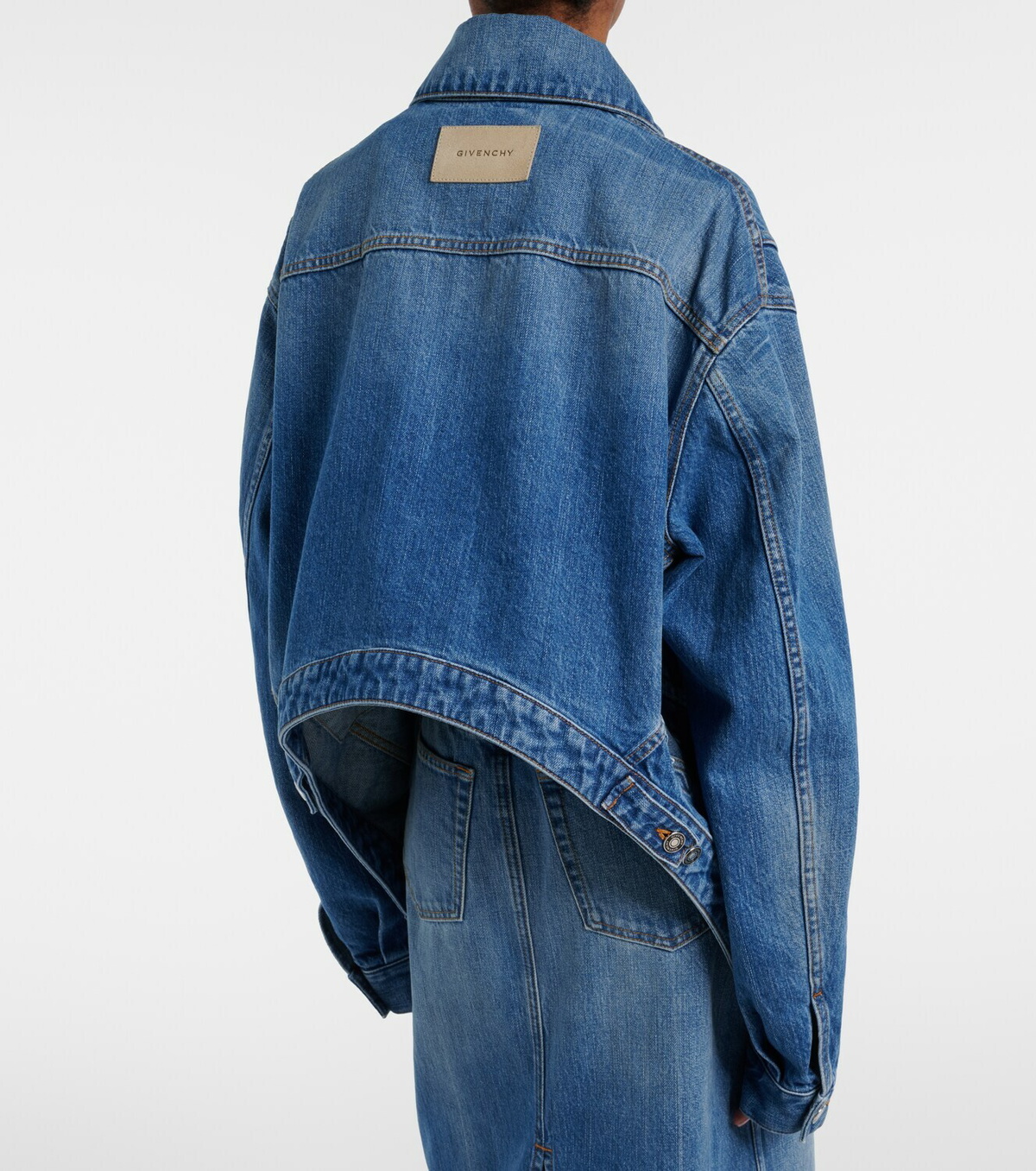 Givenchy Deconstructed oversized denim jacket