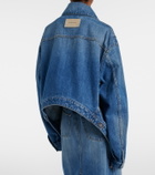 Givenchy Deconstructed oversized denim jacket