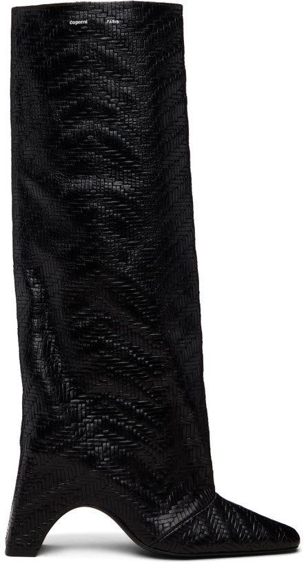 Photo: Coperni Brown Bridge Tall Boots
