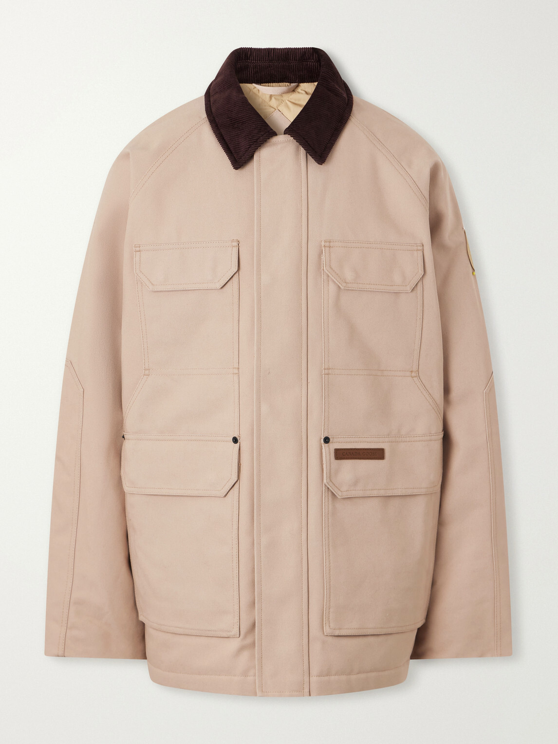 Canada Goose - Garrison Corduroy-Trimmed Cotton-Canvas Coat - Neutrals