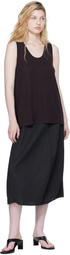 Studio Nicholson Burgundy Votan Jersey Tank Top