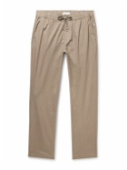 Onia - Straight-Leg Linen-Blend Drawstring Trousers - Brown