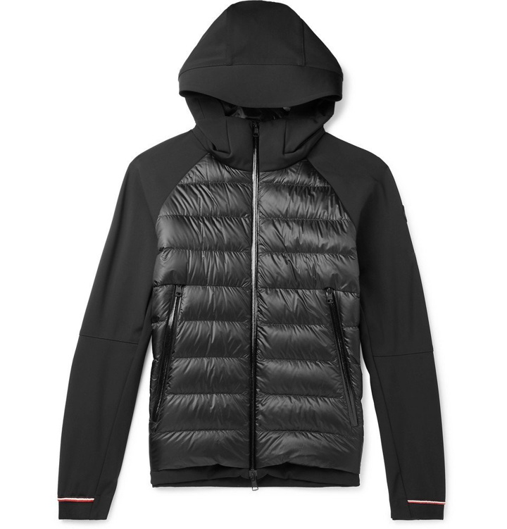 Photo: Moncler - Fabian Panelled Quilted Shell Hooded Down Jacket - Black