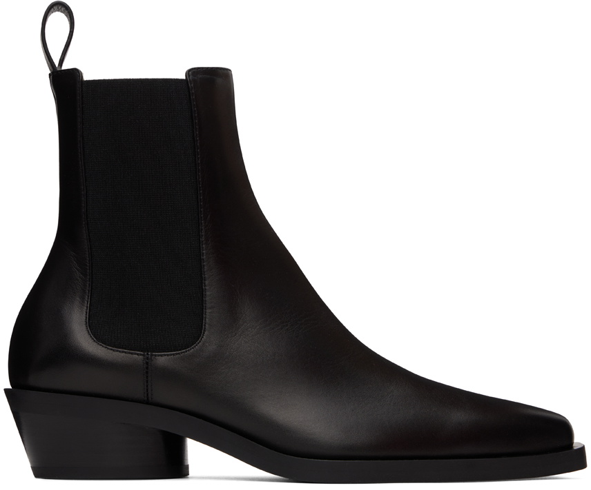 Proenza Schouler Black Bronco Chelsea Boots