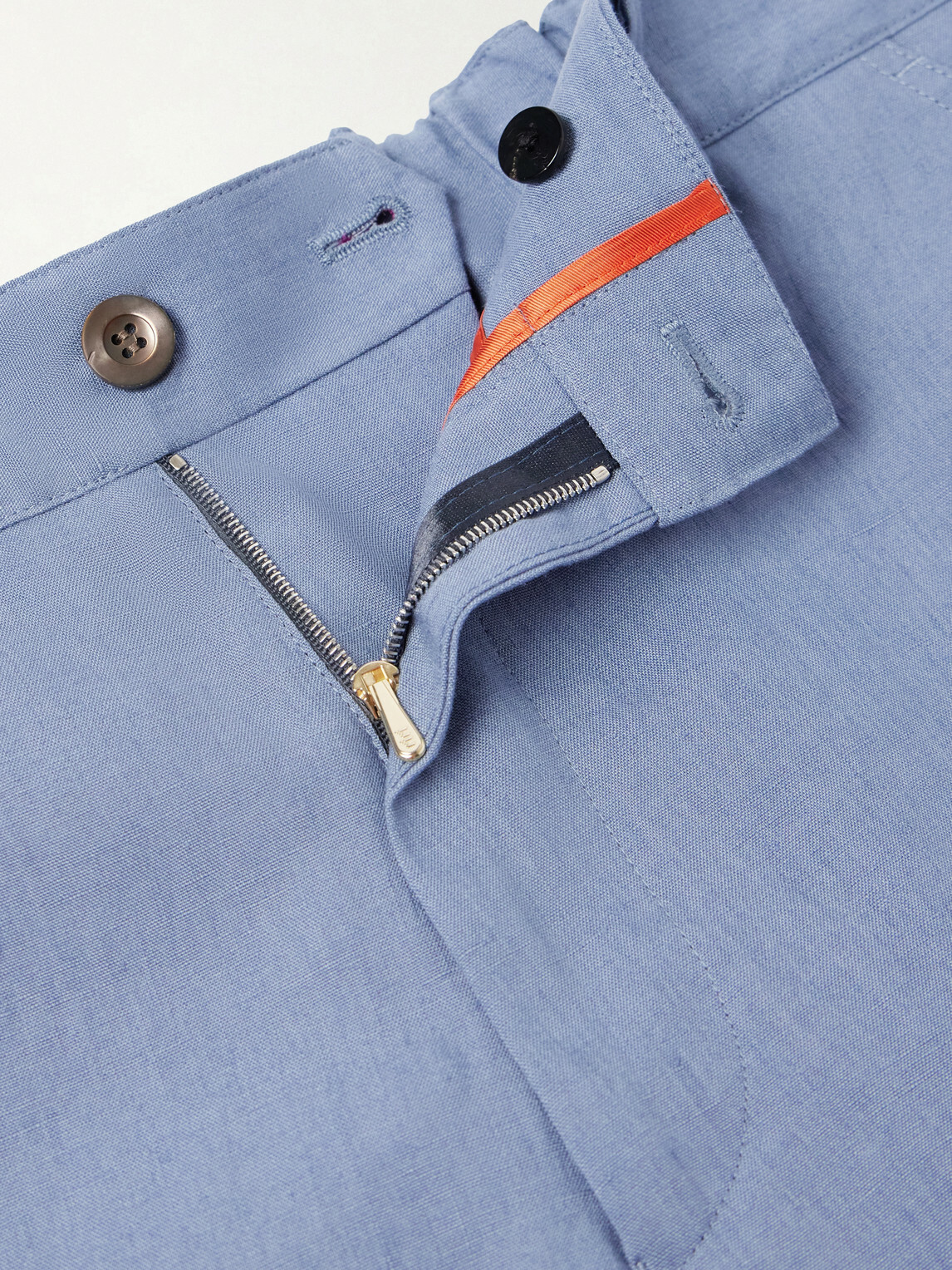 Paul Smith - Straight-Leg Linen Shorts - Blue