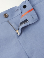 Paul Smith - Straight-Leg Linen Shorts - Blue