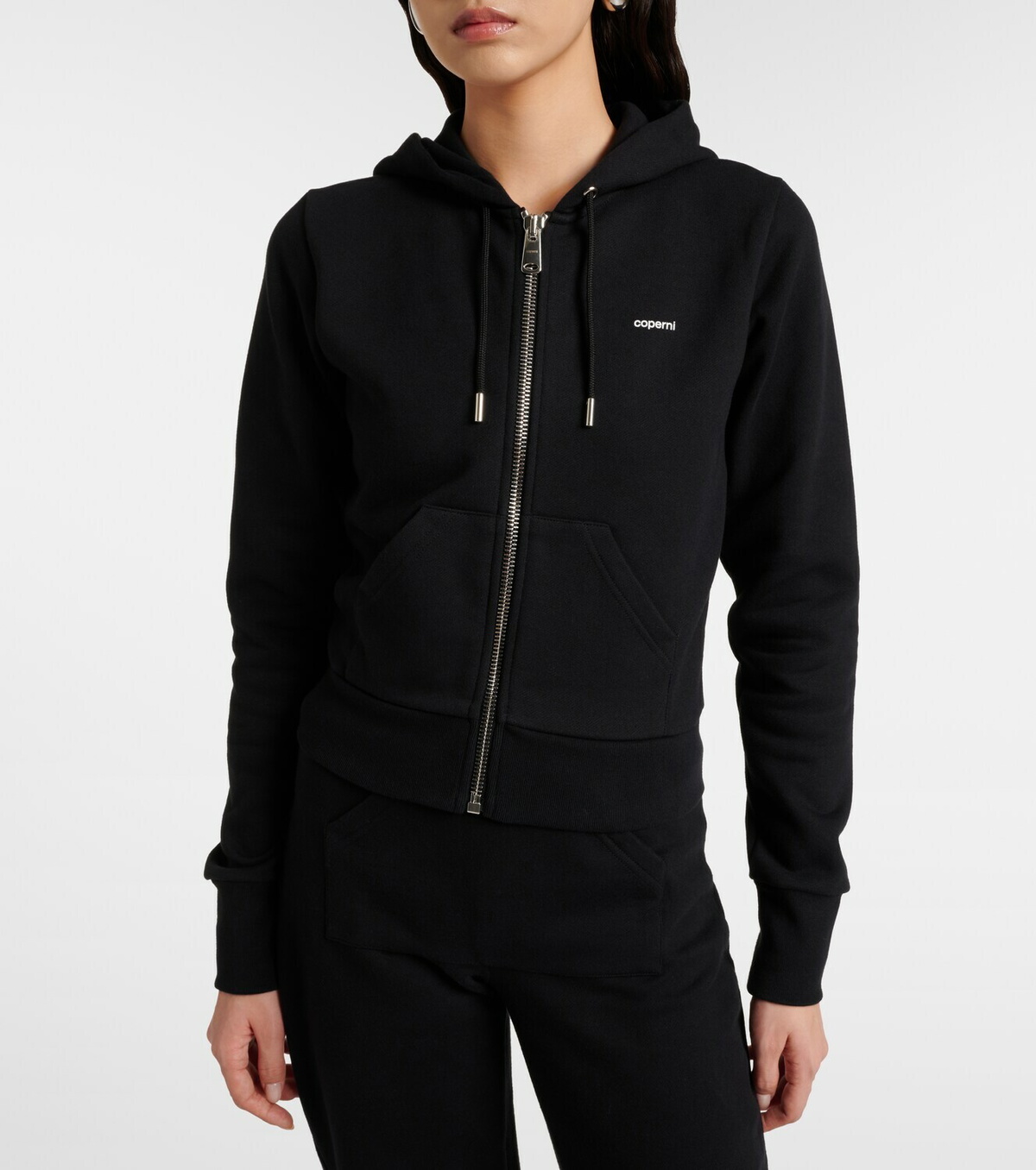 Coperni Cotton-blend jersey zip-up hoodie