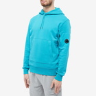 C.P. Company Men's Arm Lens Popover Hoody in Tile Blue