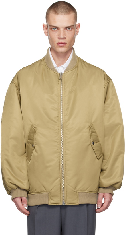 Photo: The Frankie Shop Tan Astra Bomber Jacket
