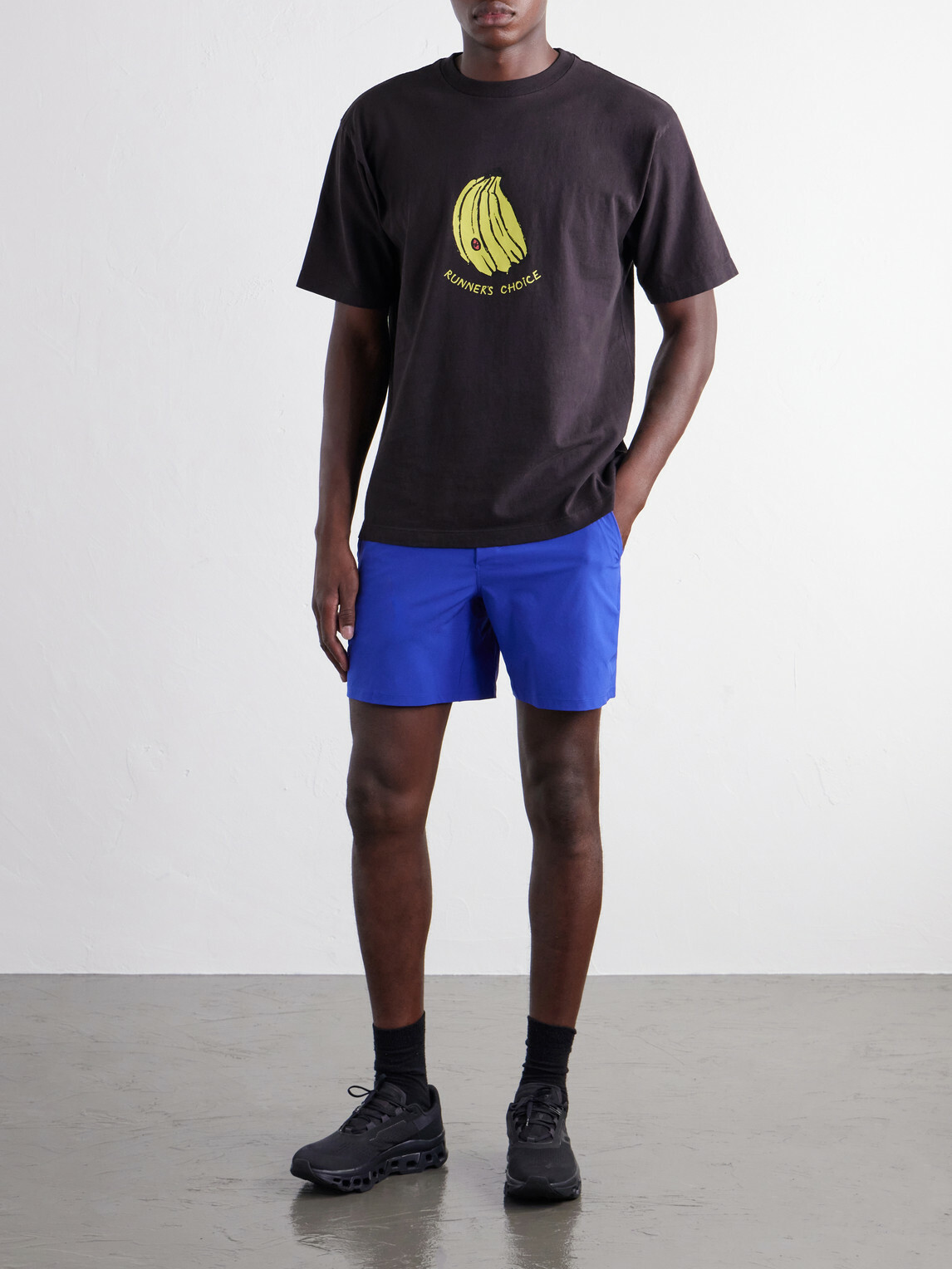 DISTRICT VISION - California Printed Cotton-Jersey T-Shirt - Black